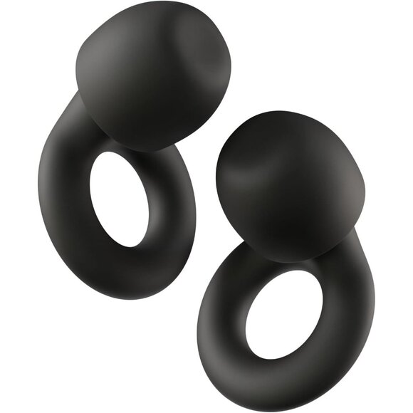 Loop Quiet 2 Ear Plugs Ultra-Comfy Reusable Noise-Reducing Earplugs BLACK - Picture 5 of 6